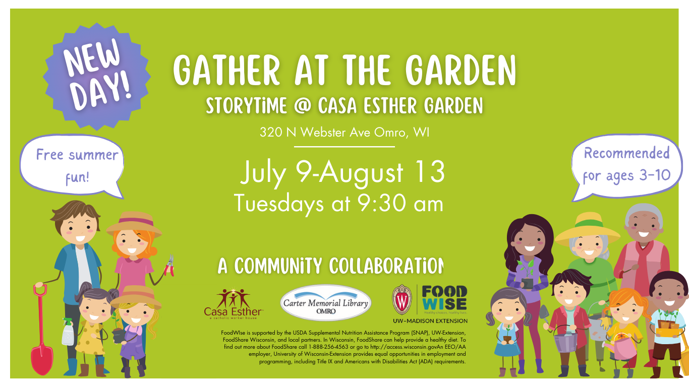 Gather @ the Garden Storytime at Casa Esther Garden