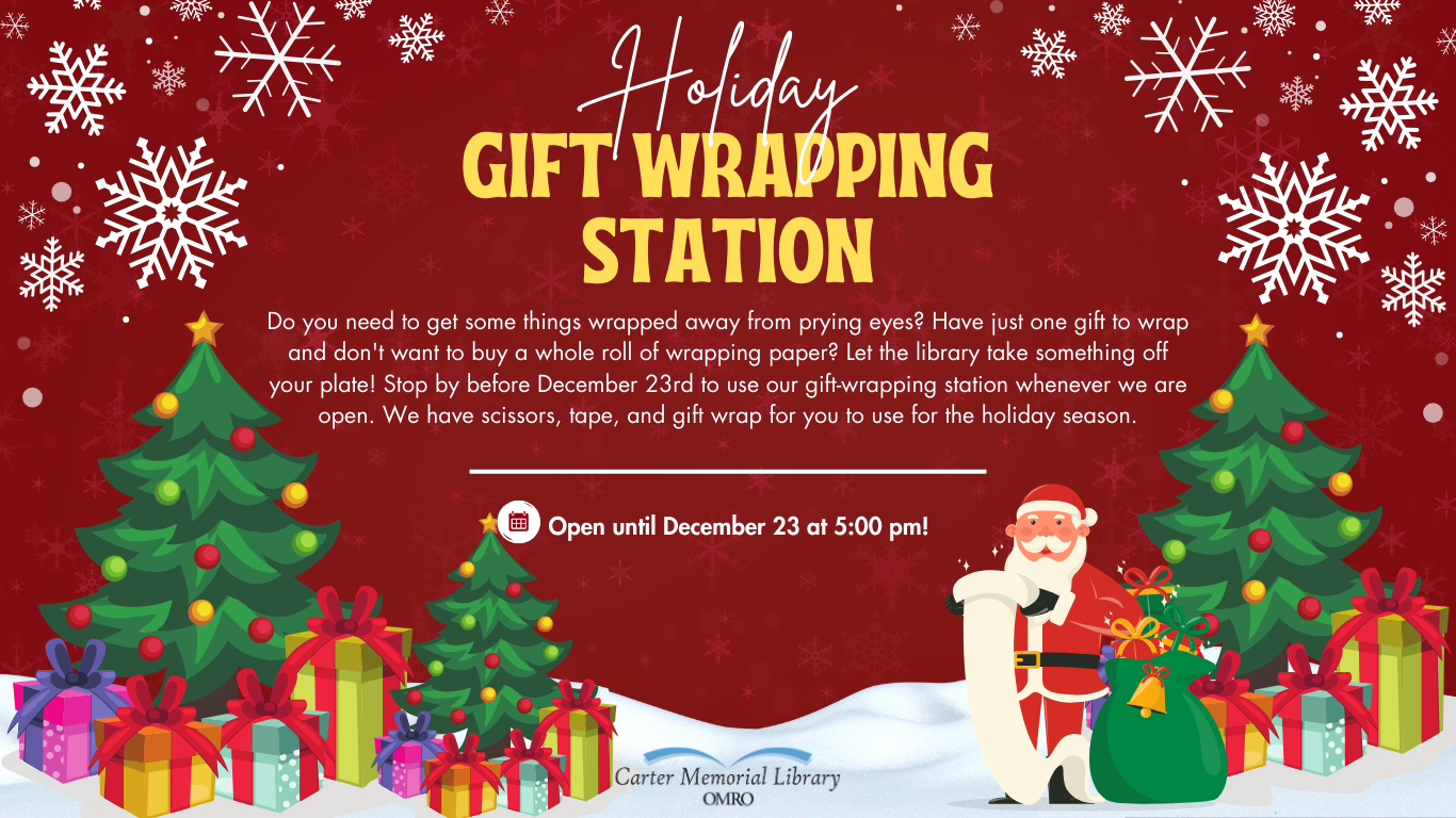 Gift Wrapping Station Poster