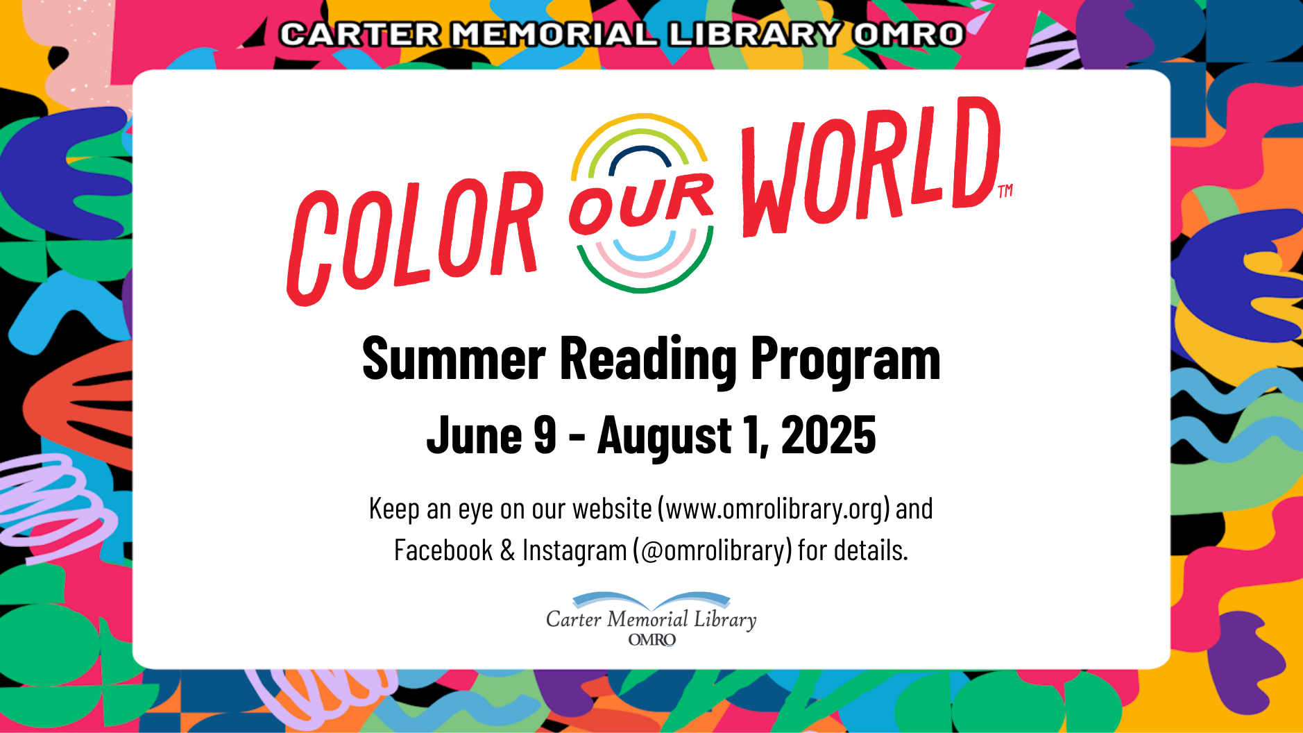 Color Our World Summer Reading Program