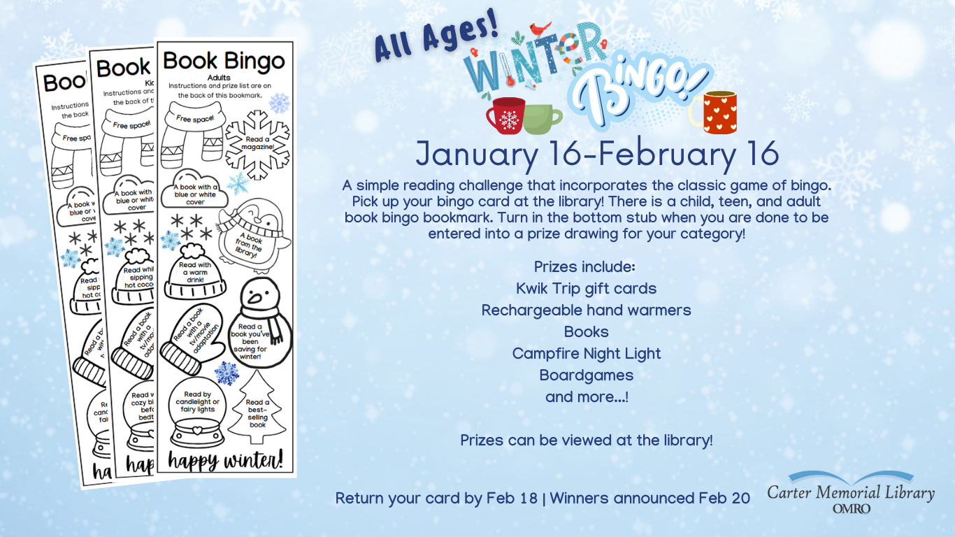 Winter Book Bingo