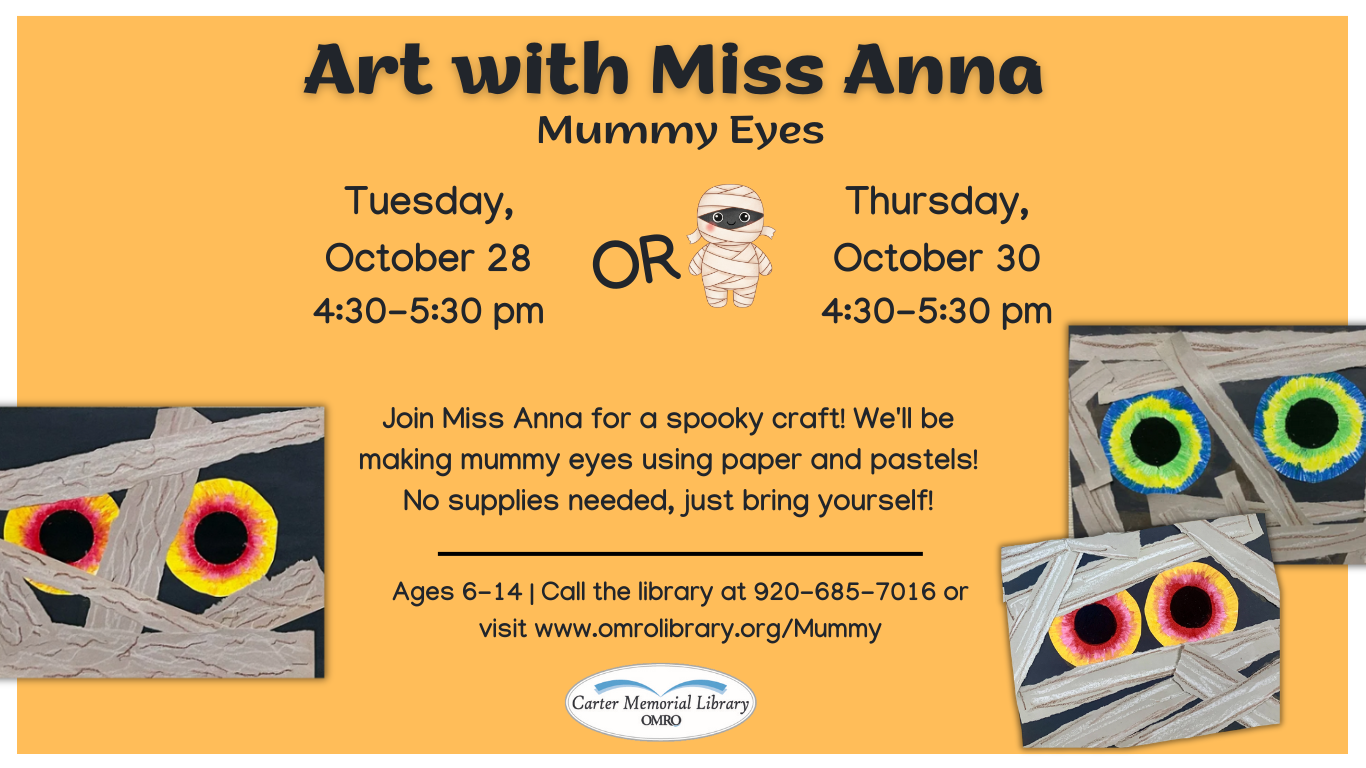 Art With Miss Anna: Mummy Eyes