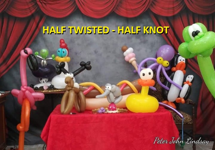 Balloon Twisting with Half Twisted-Half Knot