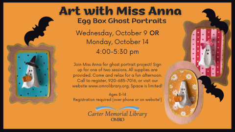 Art With Miss Anna Egg Box Ghosts