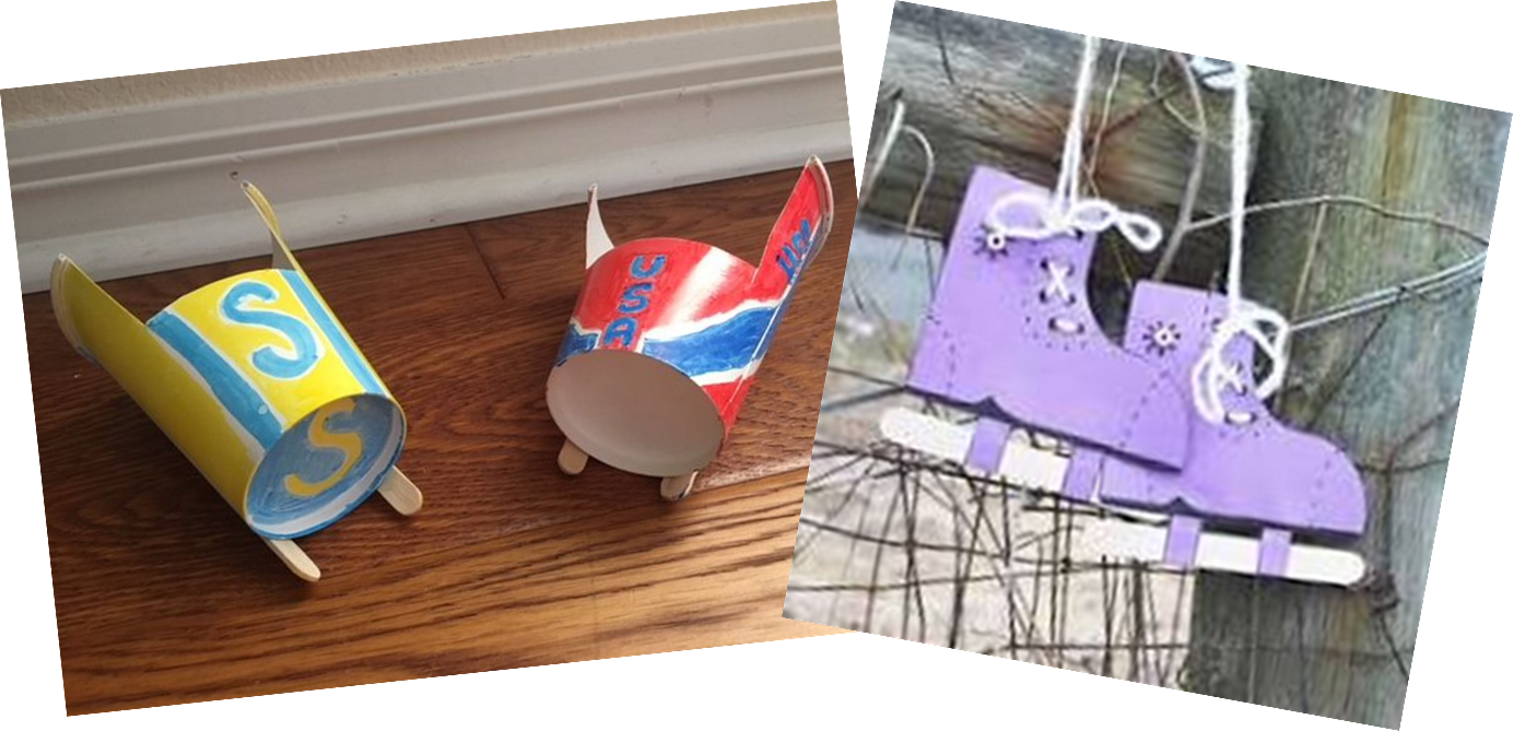 Take & Make Creations - Bobsled or Ice Skate Craft