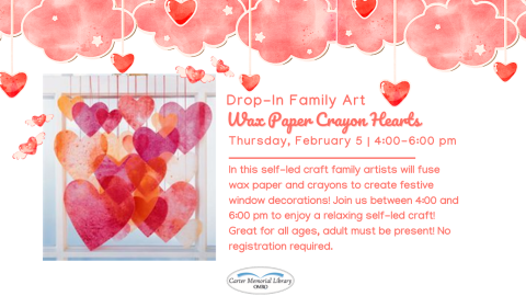 Family Art: Wax Paper Crayon Hearts