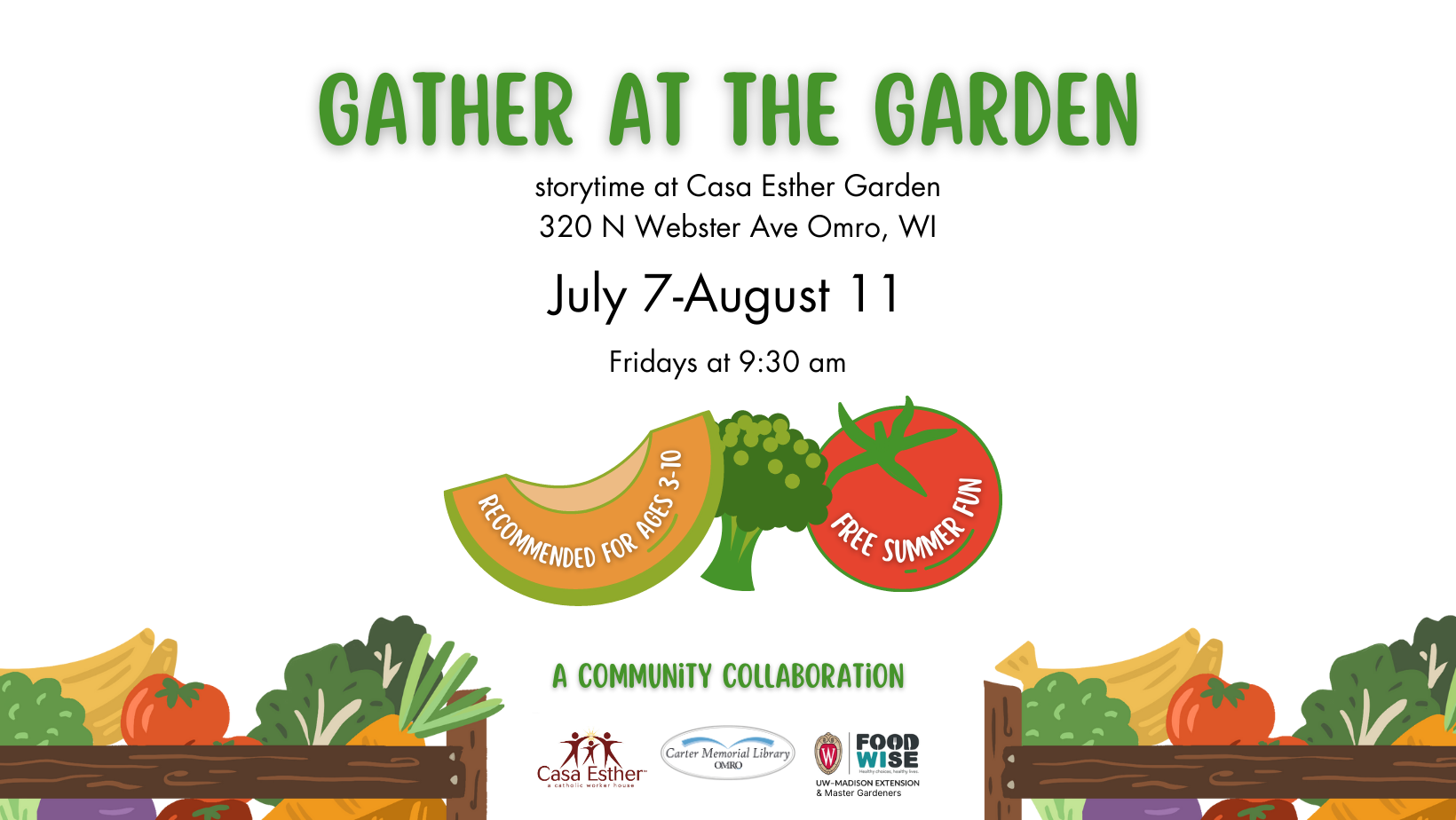 Gather @ the Garden Poster