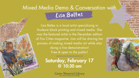 Mixed Media Demo & Conversation With Lisa Baltes