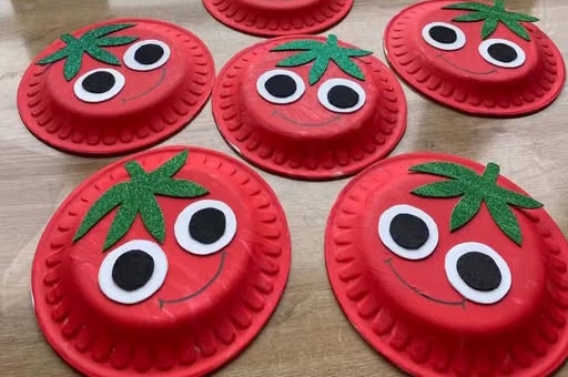 Take & Make Creations - Paper Plate Tomato