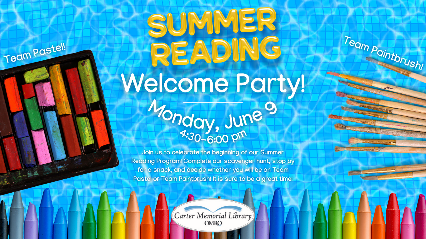 Summer Reading Welcome Party