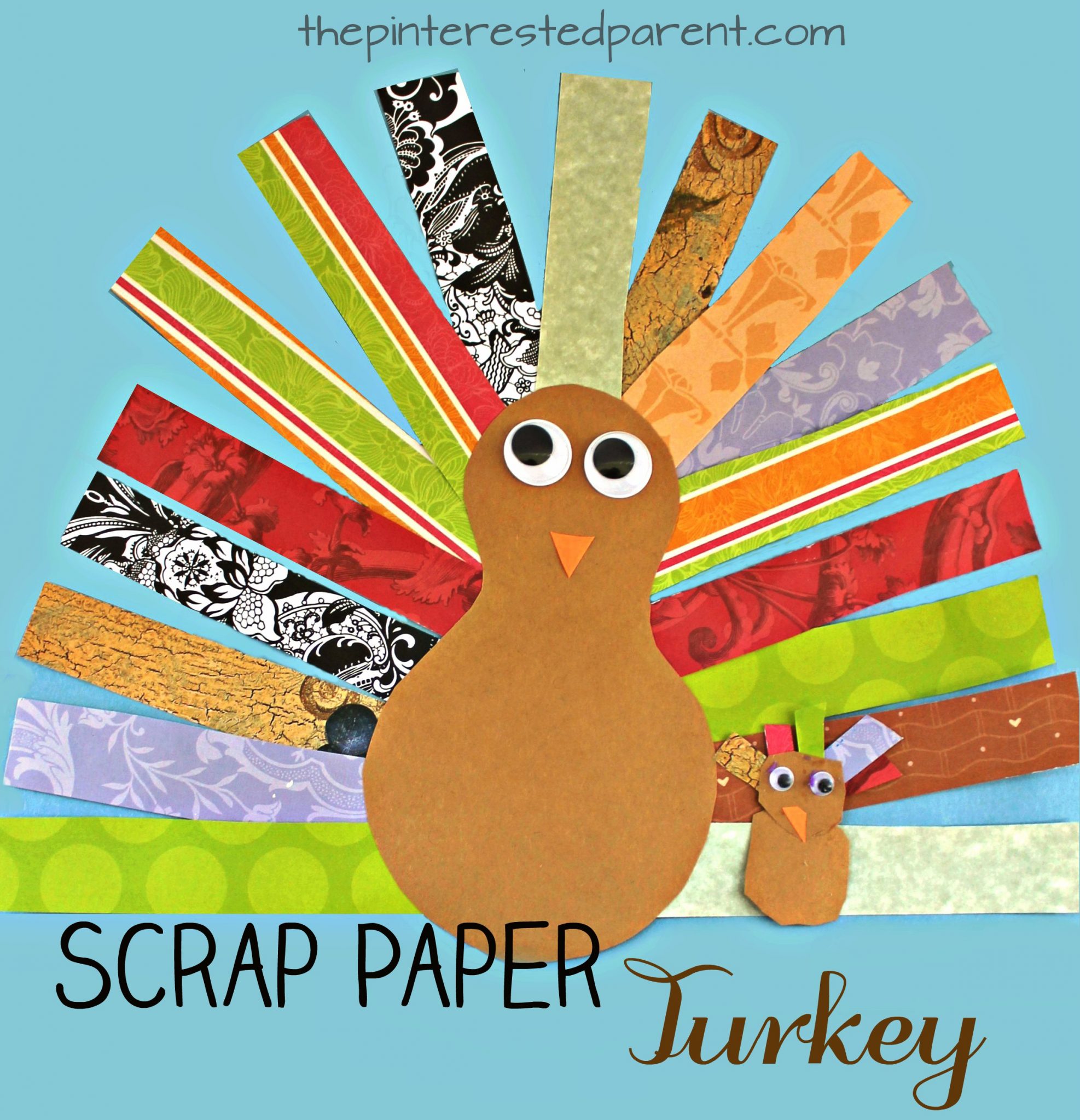 Take & Make Creations - Scrap Paper Turkey