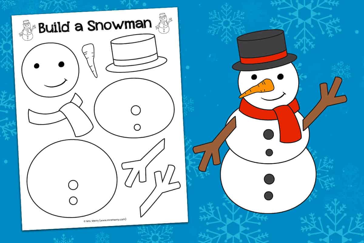 Take & Make Creations - Paper Snowman Activity