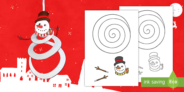 Spiral Snowman