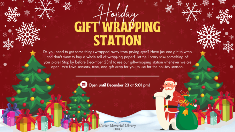 Gift Wrapping Station Poster