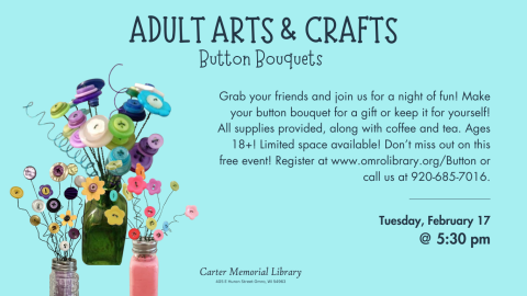 button bouquet poster