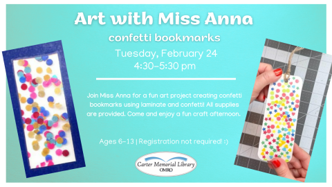 Confetti Bookmarks Poster