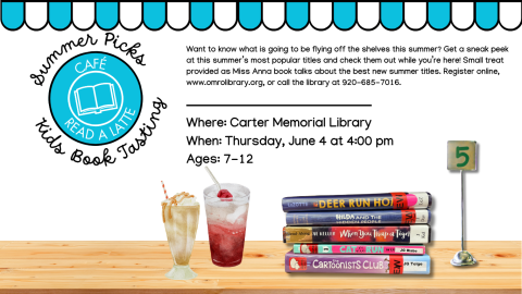 Kids Summer Book Tasting Poster